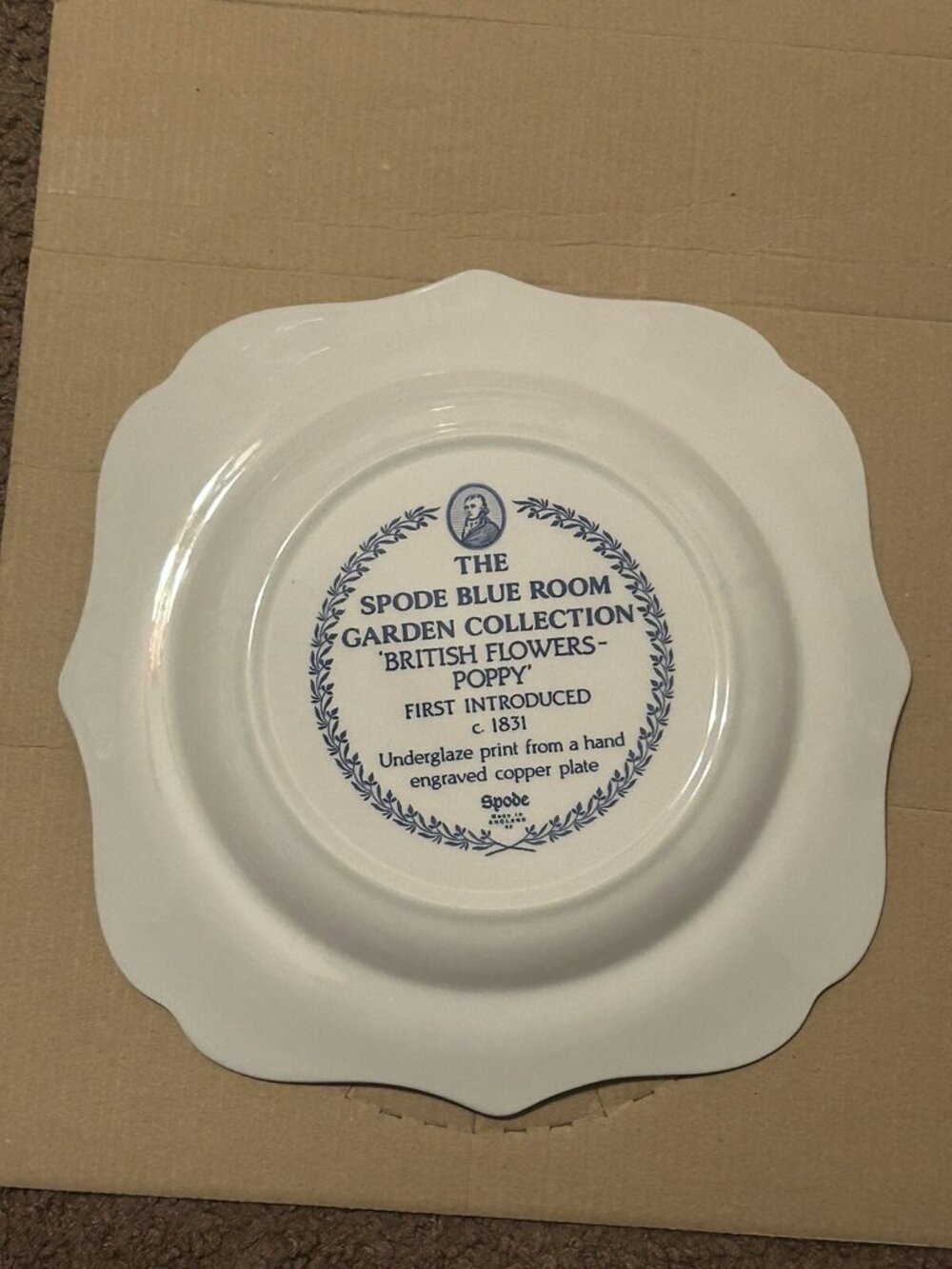 Spode Blue Room Garden Collection Boxed Set of 4 Collector Plates - Picture 5 of 14
